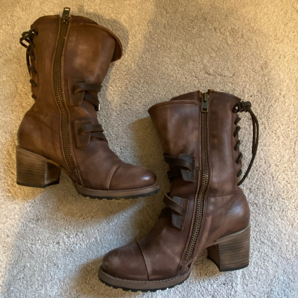 Freebird Women's Cora Brown Leather Boots - Picture 4 of 15